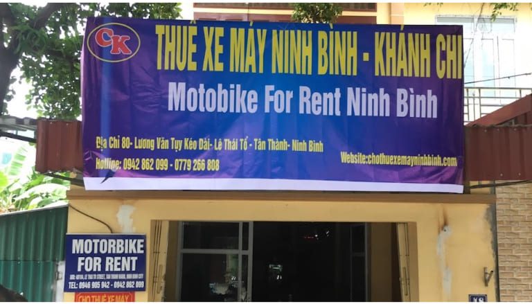 Cửa hàng Khánh Chi - cho thuê xe máy Ninh Bình