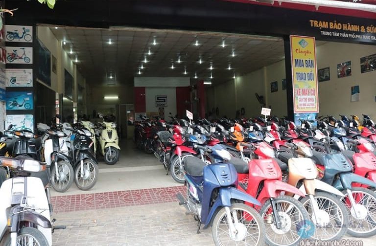 Dàn xe thuộc cửa hàng thuê xe máy Duy Định