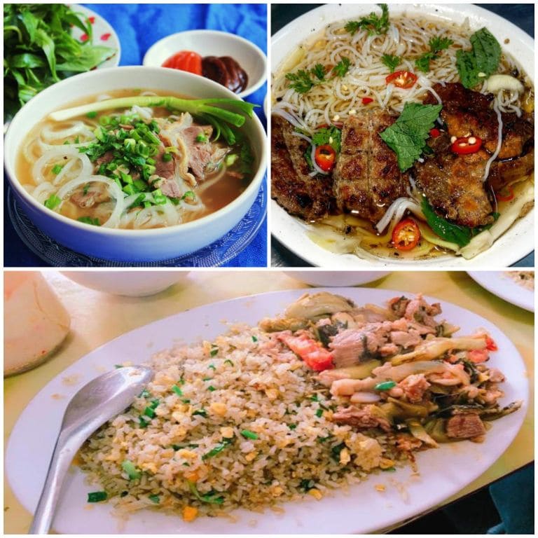 Các món ăn sáng địa phương thơm ngon, với đầy đủ dinh dưỡng cũng được phục vụ tại địa chỉ nhà nghỉ gần sân bay Nội Bài này 