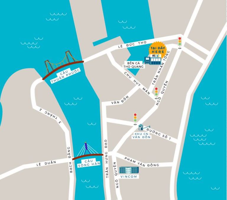 Bản đồ đường đi đến bảo tàng tranh 3D Đà Nẵng 