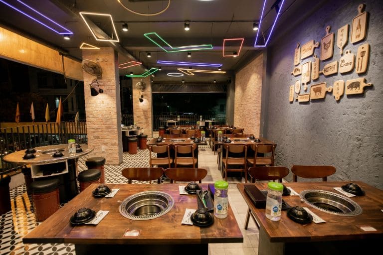 Gabo grill and hotpot là một địa chỉ nhà hàng buffet Đà Nẵng có không gian quán hiện đại, thoáng đãng