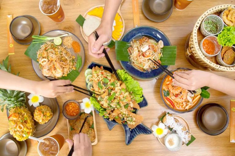 Các món ăn tại The Thai Cuisine đều được chế biến kỳ công theo công thức chuẩn Thái Lan