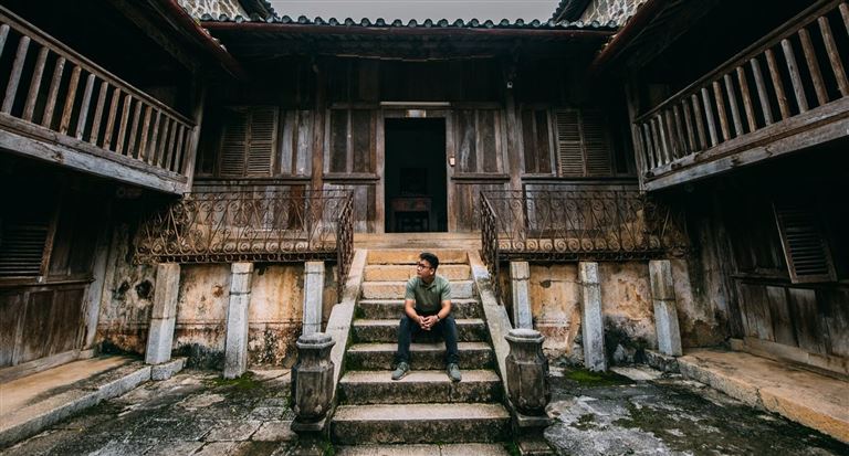 Công trình kiến trúc đồ sộ - Dinh thự họ Vương Hà Giang được xây dựng cách đây hơn 100 năm nhưng vẫn rất kiên cố. 