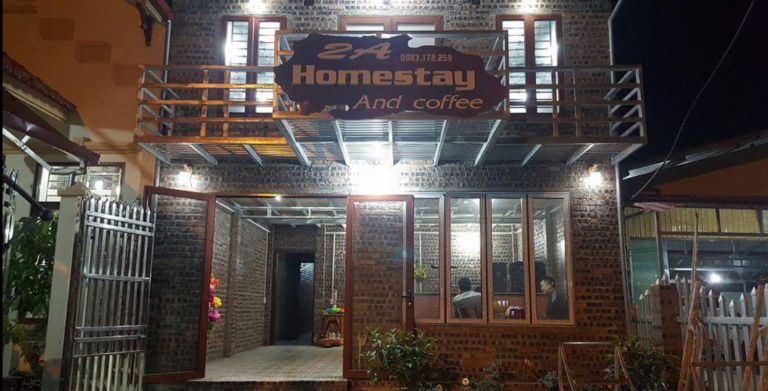 2A homestay and coffee là khu nghỉ dưỡng tích hợp homestay với quán cafe độc đáo