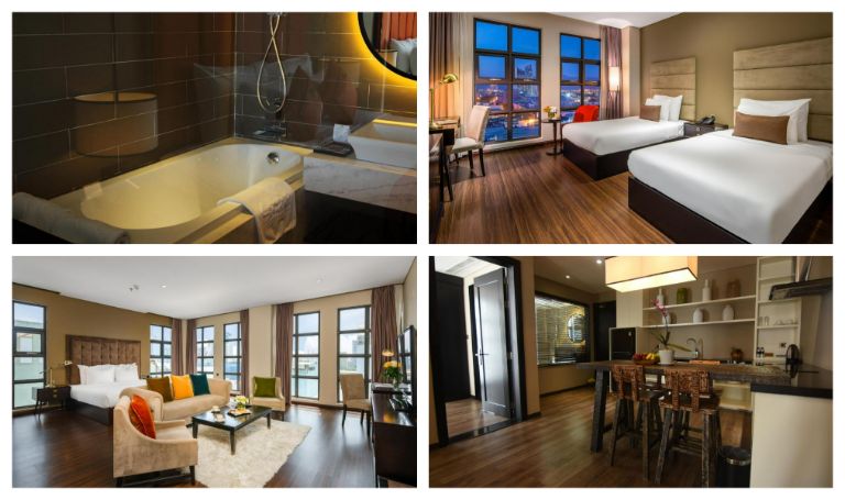Sanouva Hotel Đà Nẵng có thiết kế hiện đại tân tiến với không gian lãng mạn phù hợp với cặp đôi 