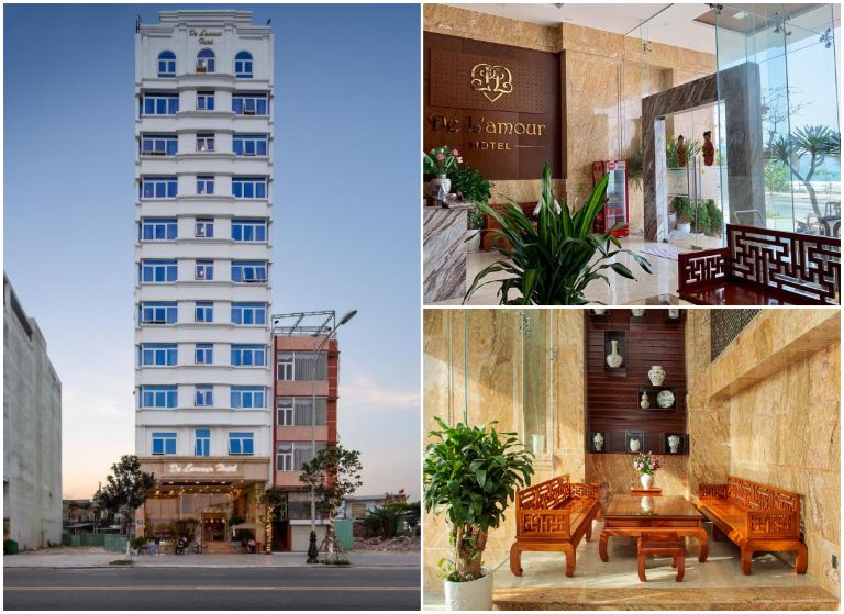 De Lamour Hotel nằm trên đường Võ Nguyên Giáp được xây dựng đạt chuẩn khách sạn 3 sao chất lượng hiện đại