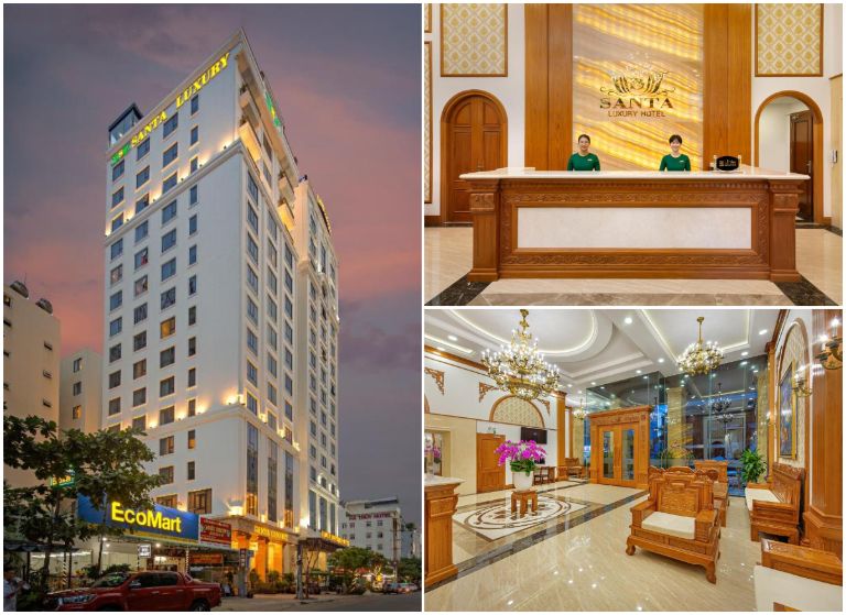 Santa Luxury Hotel chỉ cách bãi biển Mỹ Khê 2 phút đi bộ là khách sạn phù hợp cho những vị khách muốn gần biển khi tới Đà Nẵng 