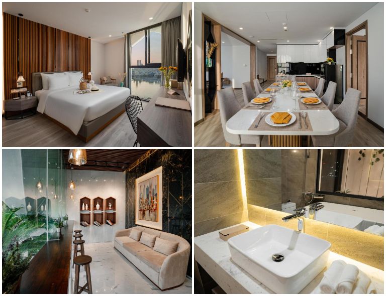 Phòng ngủ Haian Riverfront Hotel Danang được thiết kế theo phong cách giản đơn với những gam màu trung tính tạo nên không gian nhã nhặn hài hòa