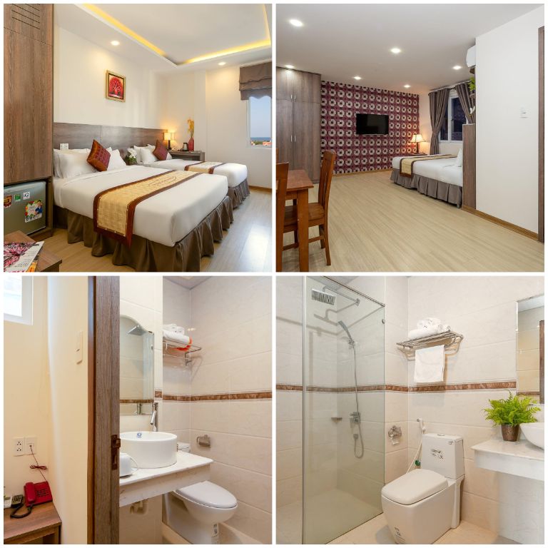 Các phòng tại cơ sở khách sạn Đà Nẵng giá rẻ này luôn được trang bị đầy đủ tiện nghi để du khách có thời gian nghỉ ngơi thoải mái nhất