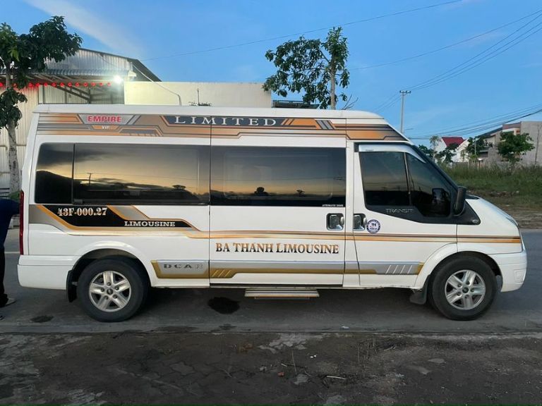 Ba Thanh Limousine khai thác tuyến xe khách Đà Nẵng Tam Kỳ với nhiều điểm đón, trả khách.