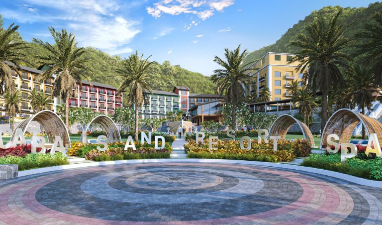 Chỉ cách trung tâm thị trấn Cát Bà 500 mét, Cat Ba Island Resort & Spa tọa lạc tại địa chỉ Cát Cò 1, đảo Cát Bà 