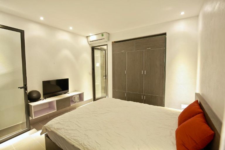Homestay Cô Tô Island Beach Village cung cấp đến khách thuê các hạng phòng giường đôi với diện tích từ 20m2.