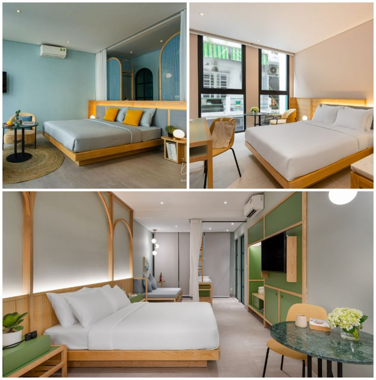 Các căn hộ được thiết kế theo phong cách color block độc đáo, tạo nên không gian đầy tính thẩm mỹ. (Nguồn: Internet) 