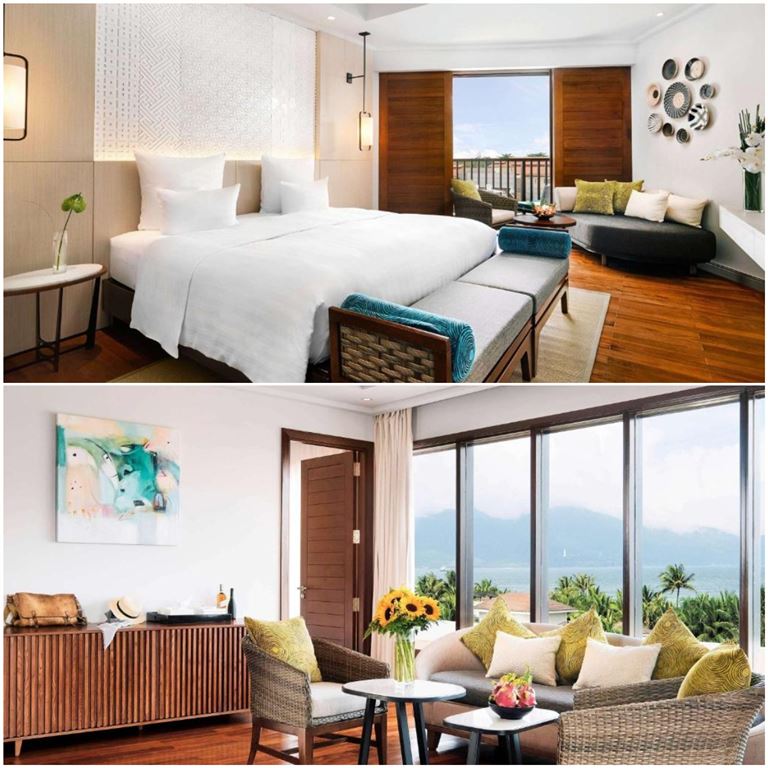 Phòng nghỉ tại Pullman Danang Beach Resort được thiết kế đơn giản nhưng tinh tế với các tone màu nhẹ nhàng như trắng, be nâu. 