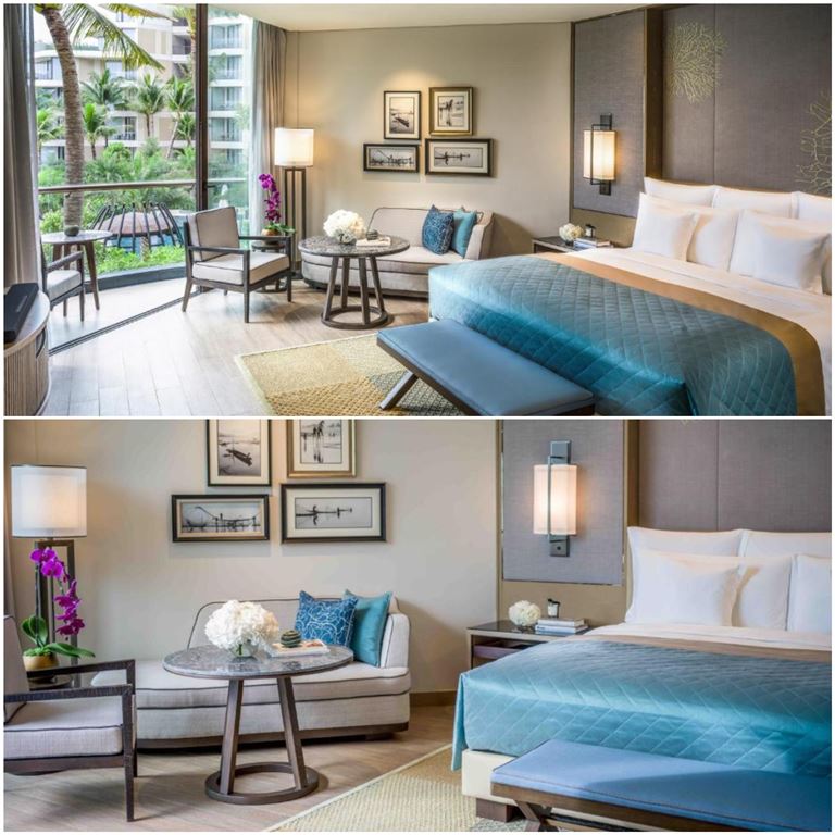 Resort Classic Room có diện tích khá rộng, trang bị toàn bộ thiết bị và nội thất chất lượng cao chuẩn 5 sao. 