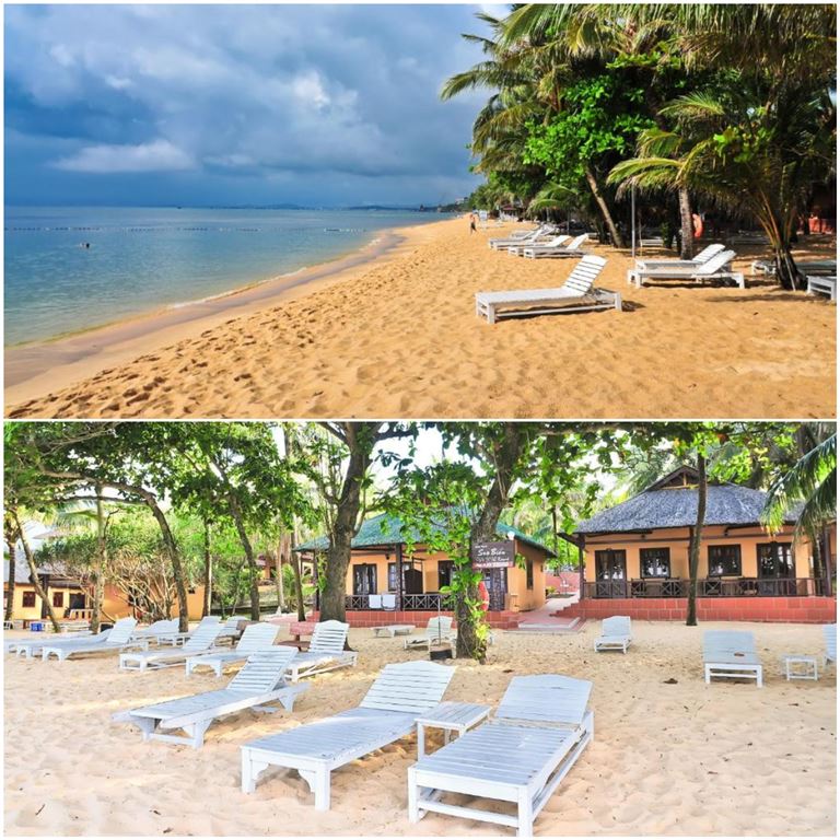 Resort sở hữu một bãi biển riêng, là địa điểm lý tưởng để khách hàng vui chơi, tổ chức các buổi tiệc, sự kiện nhỏ. 