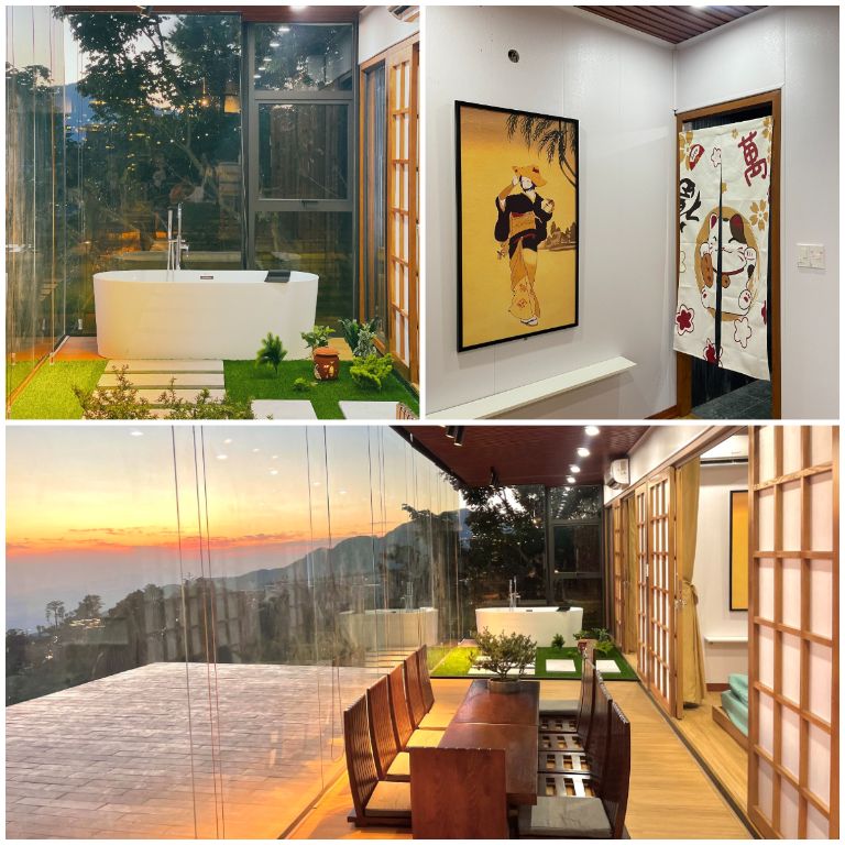 Phong cách Nhật Bản của căn hộ 90s homestay này được thể hiện ở cửa ra vào, các đồ vật trang trí...