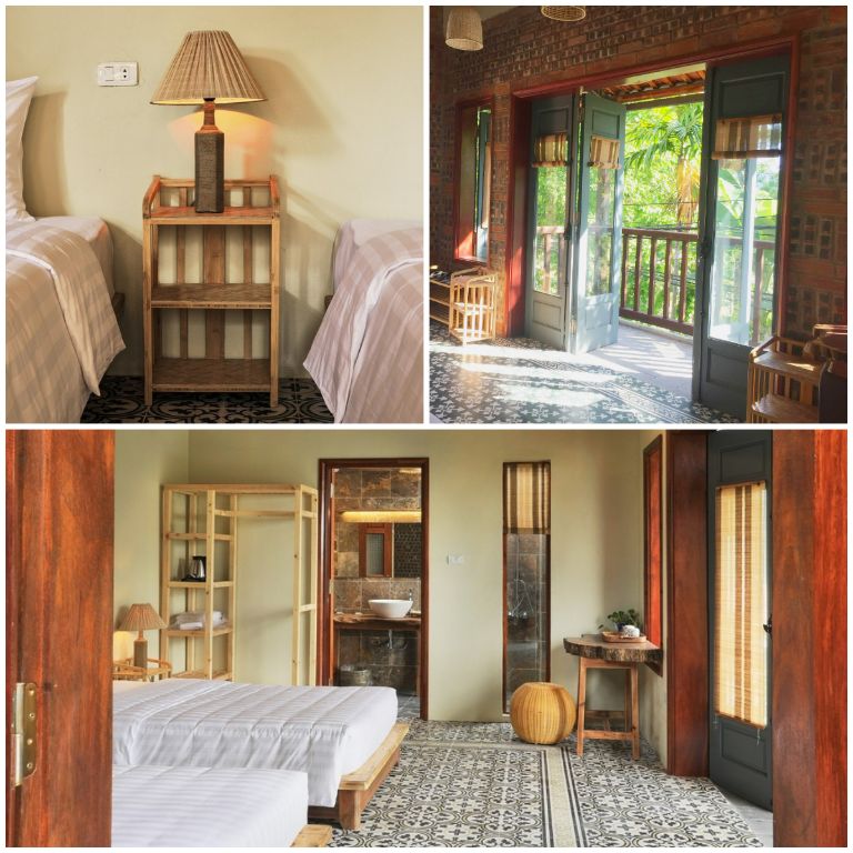 Phòng gia đình 4 người được trang trí đẹp mắt với những chi tiết mang phong cách Phương Đông truyền thống. (Nguồn: Internet) 