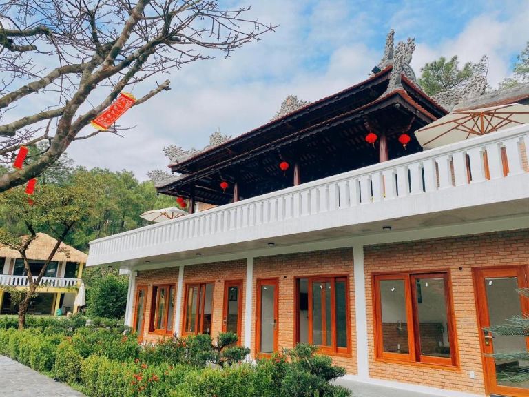 An Nam Hue Homestay & Restaurant được lấy cảm hứng từ những căn nhà rường ở Huế thời xưa (nguồn: facebook.com)