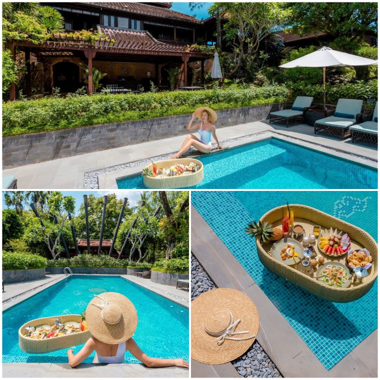 Ancient Hue Garden Houses sở hữu hồ bơi vô cực với view vườn cực chất cho bạn hàng loạt những tấm check in triệu like (nguồn: facebook.com)