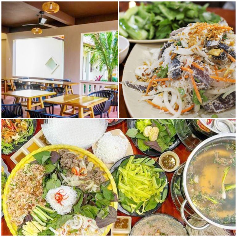 Nhà hàng Dumbo Bungalow có không gian view biển và phục vụ các món ăn cực kì thơm ngon, trang trí tỉ mỉ (nguồn: facebook.com)