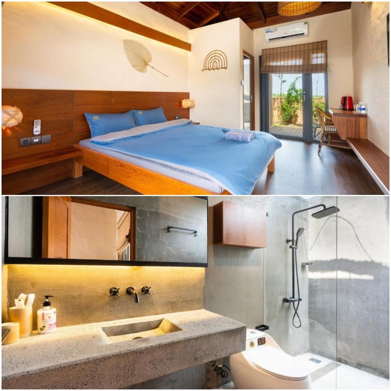 Các phòng nghỉ tại Mandalastday Bảo Lộc được thiết kế theo phong cách hiện đại và sang trọng, tinh tế