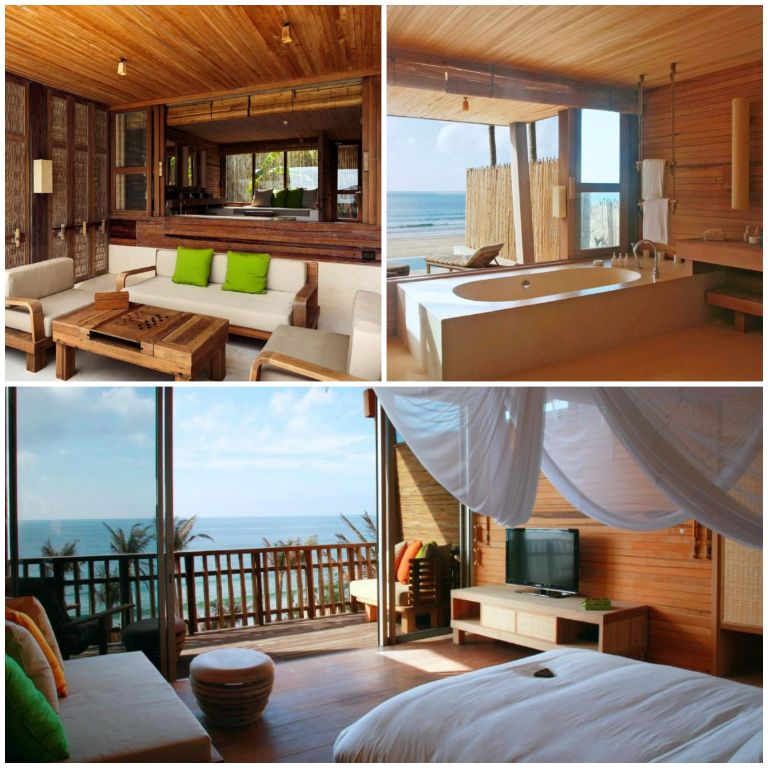 Villa có 1 phòng ngủ ở tầng 2 và nhà tắm lớn ở tầng trệt với view nhìn thẳng ra bãi biển tuyệt đẹp. (Nguồn: Internet)