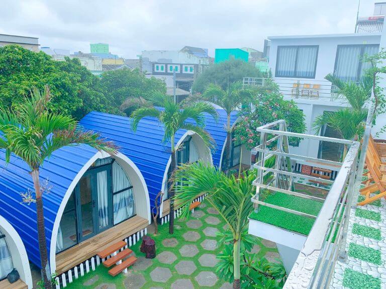  Villa Biển Xanh - Đảo Phú Quý còn sở hữu 4 bungalow diện tích 15m2 phù hợp cho các cặp đôi hâm nóng tình cảm 