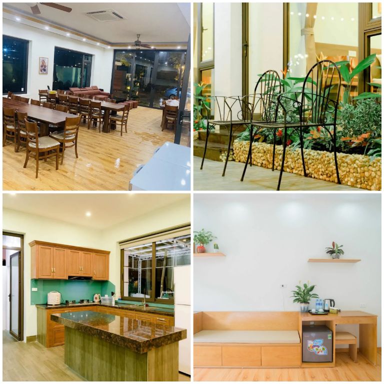 Không gian trong Cosy House - Hồ Đồng Đò rất rộng rãi và nổi bật với phong cách rất vintage và cổ điển (Nguồn ảnh: justfly.vn)