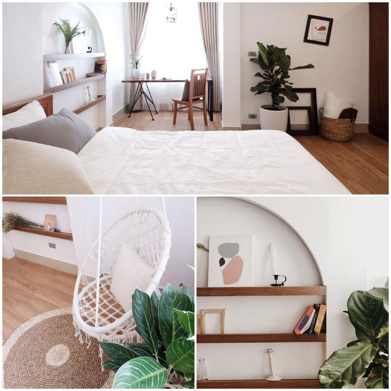 Le Rêve Homestay mang tới các phòng ngủ xinh xắn, hiện đại trong phong cách trang trí hơi hướng Hàn Quốc