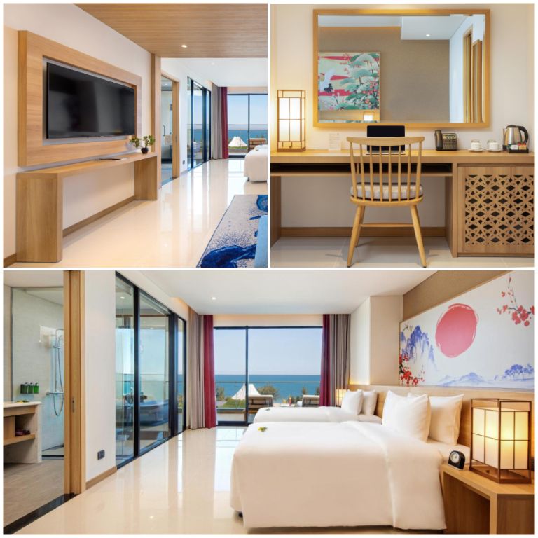 Với hệ thống phòng đa dạng, diện tích mỗi phòng giao động từ 70 đến 171 mét vuông, Da Nang - Mikazuki Japanese Resorts & Spa hứa hẹn sẽ đem đến cho bạn không gian nghỉ dưỡng thoải mái nhất