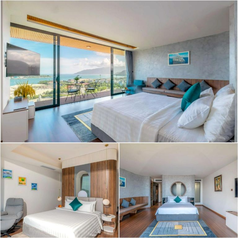 Villa Thanh Vân có các loại phòng nghỉ view núi và view biển.