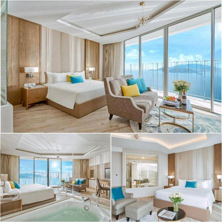 Villa Nha TRang gần biển cung cấp đến khách hàng hệ thống phòng nghỉ Studio dạng phòng Suite và phòng gia đình.