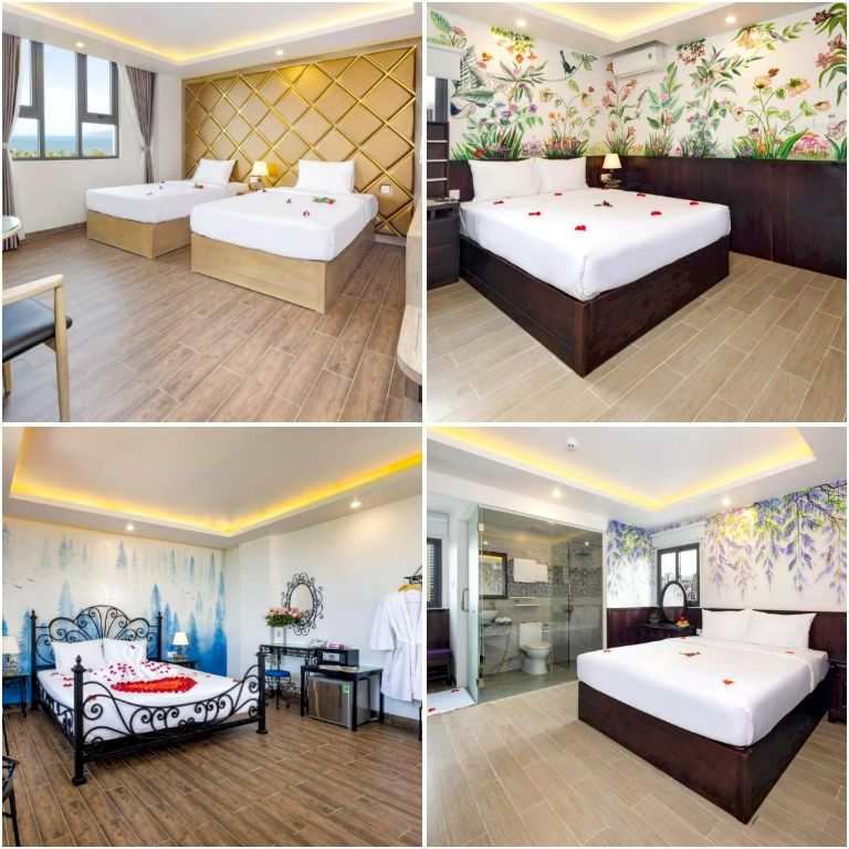 Azura Gold Apartment mang đến cho du khách những sự lựa chọn đa dạng với nhiều phong cách phòng nghỉ khác nhau.