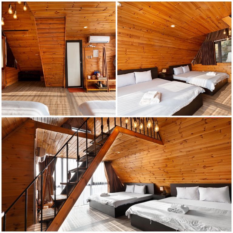 Yama là một căn homestay Tam Đảo cho nhóm độc đáo, được xây dựng hoàn toàn bằng gỗ và có thể chứa tối đa 9 khách lưu trú