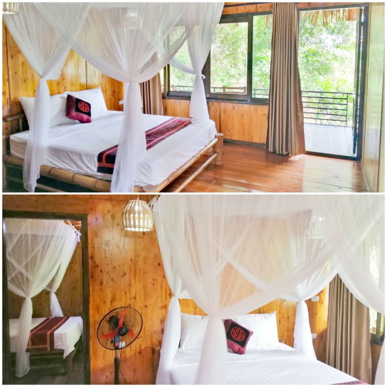 Bungalow 2 giường đôi có thiết kế tương tự với hạng nghỉ Bungalow 1 giường đôi (nguồn: facebook.com)