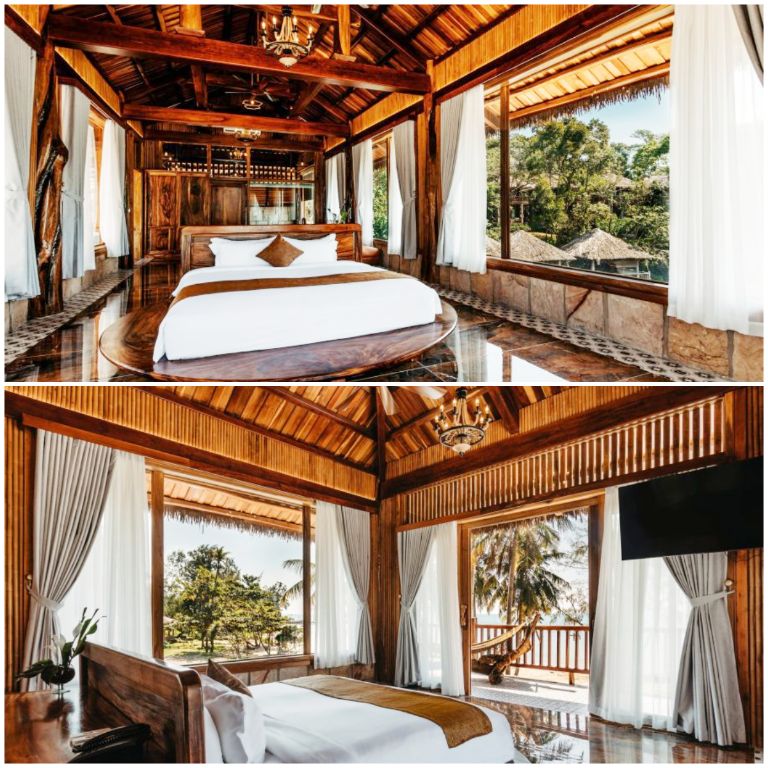 President Villa Bayfront Ong Lang 5 Bedrooms có phòng nghỉ với không gian mở gần gũi thiên nhiên (nguồn: facebook.com)