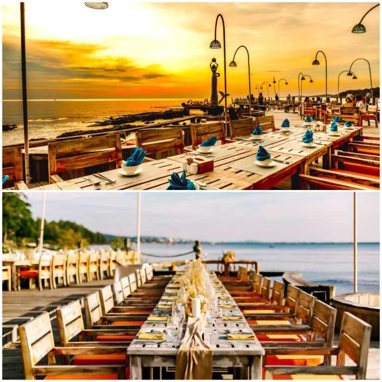 Ocean Grill Restaurant & Bar là nhà hàng có vị trí đắc địa cho phép du khách ngắm nhìn hoàng hôn tuyệt đỉnh (nguồn: facebook.com)