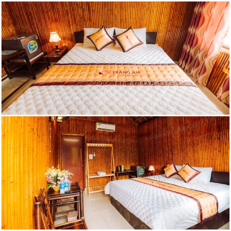 Phòng ngủ 1 giường đôi mang phong cách truyền thống, giản dị và cực kì ấm cúng. (Nguồn: Internet)