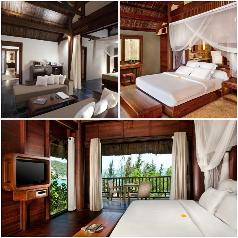 L'Alya Ninh Vân Bay sở hữu hệ thống phòng ngủ có thiết kế kết hợp giữa truyền thống, hiện đại. (nguồn: lalya.com)