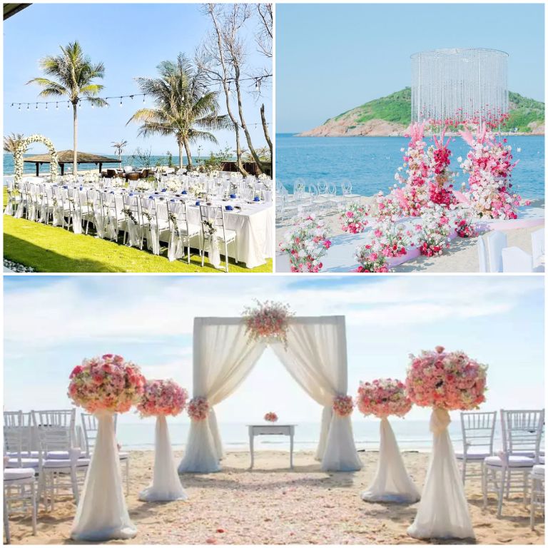 Nhiều người đã lựa chọn tổ chức tiệc cưới bãi biển tại Anantara Resort Quy Nhơn bởi không gian biển riêng (nguồn: booking.com)