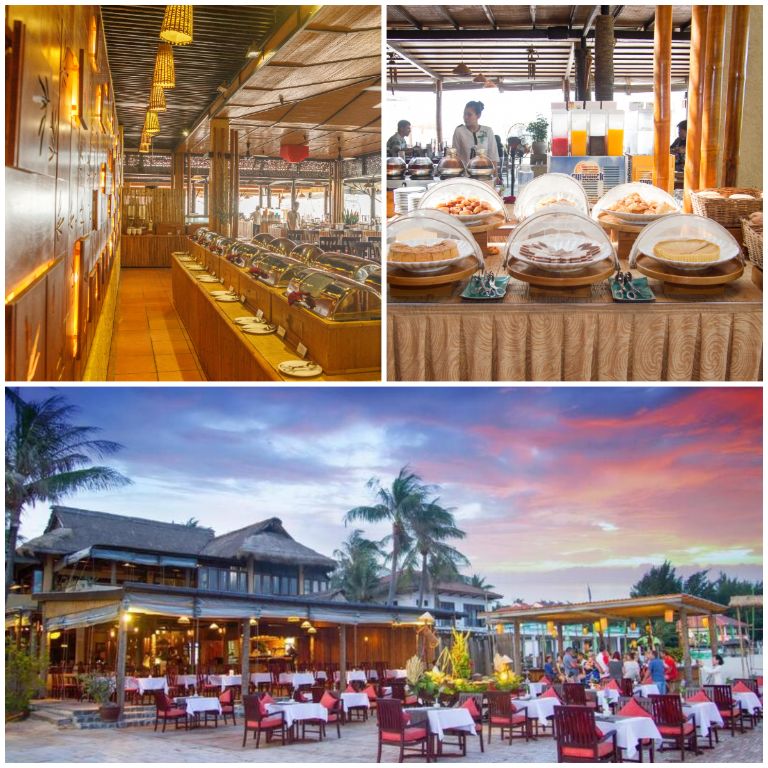 Nằm bên bờ biển riêng, nhà hàng Strawy tại Bamboo Resort Mũi Né có sức chứa lên đến 180 khách bao gồm khu vực trong nhà và ngoài trời.