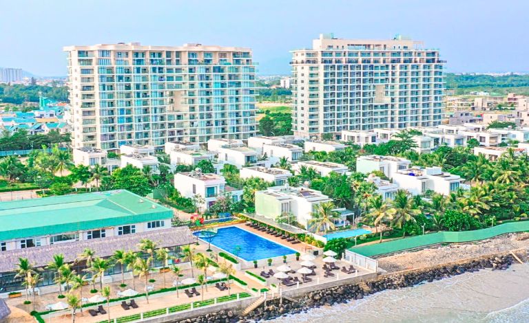 Blue Sapphire Resort Vũng Tàu có diện tích quy mô lớn, gồm hàng trăm căn villa và căn hộ (nguồn: agoda.com)