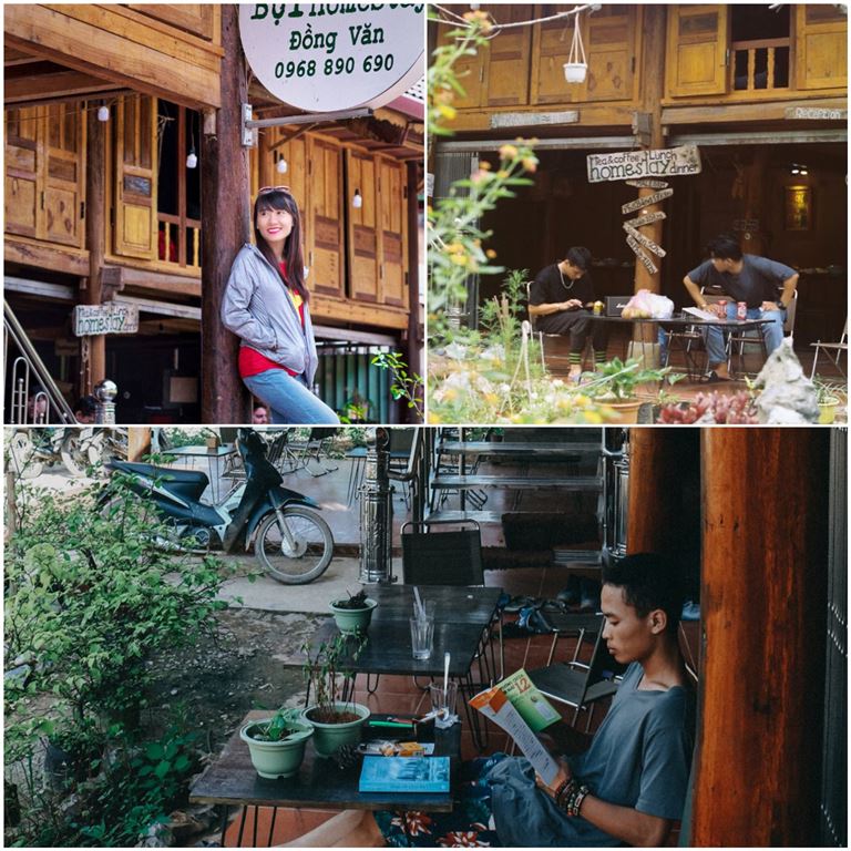 Du khách có thể ghi lại những bức hình kỉ niệm độc đáo, đẹp mắt tại Bụi homestay Hà Giang.