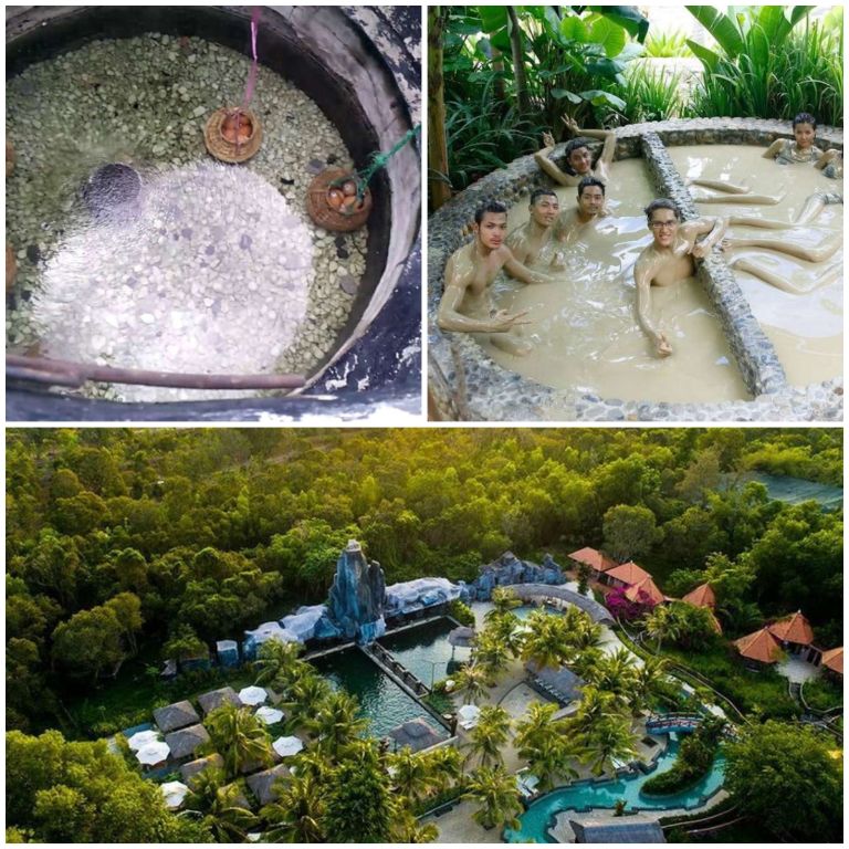 Khu du lịch Bình Châu là nơi thu hút du khách nhất trong các dịch vụ tại Coastar Resort Hồ Tràm với các suối khoáng khổng lồ cùng dịch vụ tắm bùn.