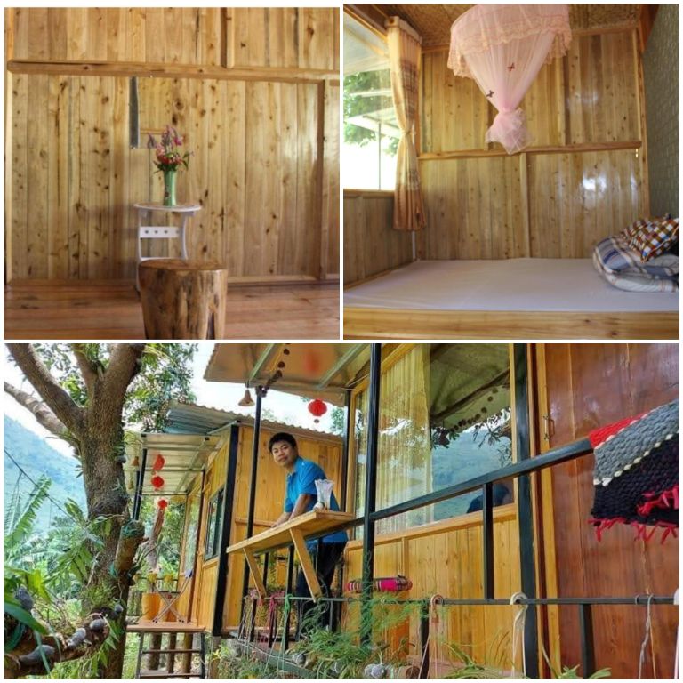 Phòng nghỉ Organic Farm Homestay Ban Ho có khu vực ban công rộng rãi, là điểm check in hot hit (nguồn: facebook.com)