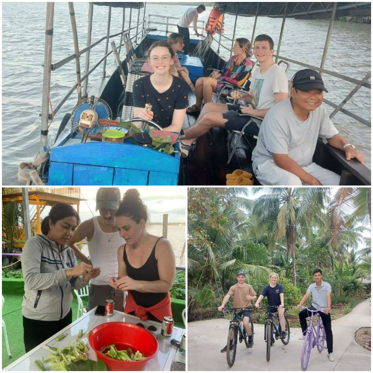 Du khách có đa dạng các trải nghiệm khi lưu trú tại Nam Hàm Luông. (nguồn: facebook.com)