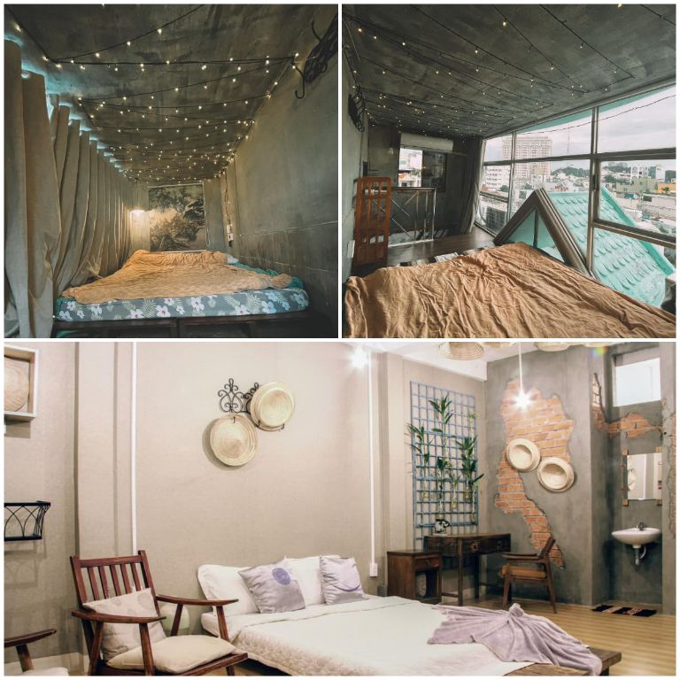 Các hạng phòng ngủ của homestay Bình Thạnh này cũng rất đơn giản và có những phòng sát mái mang đến cho du khách không gian nghỉ dưỡng rất thư giãn 
