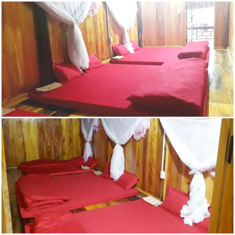 Các phòng ngủ tại nhà sàn số 2 mang đến không gian riêng tư và yên tĩnh cho du khách. (Nguồn: Internet)