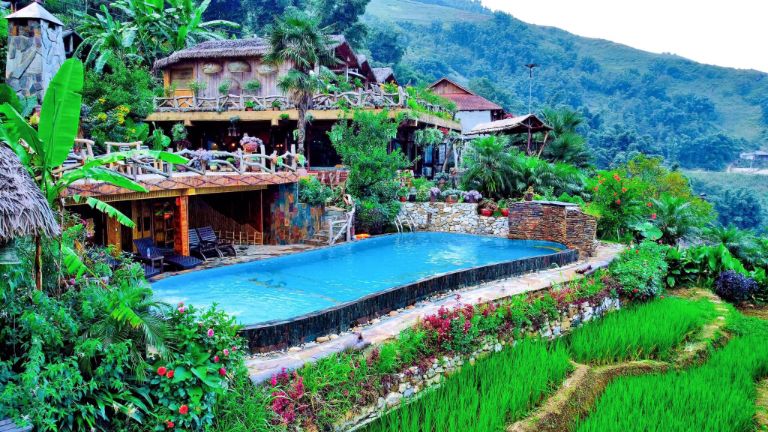 Mang phong cách tropical vào trong thiết kế, Eco Palms House trở thành homestay Lao Chải Sapa được tìm kiếm nhiều nhất trong thời gian qua 